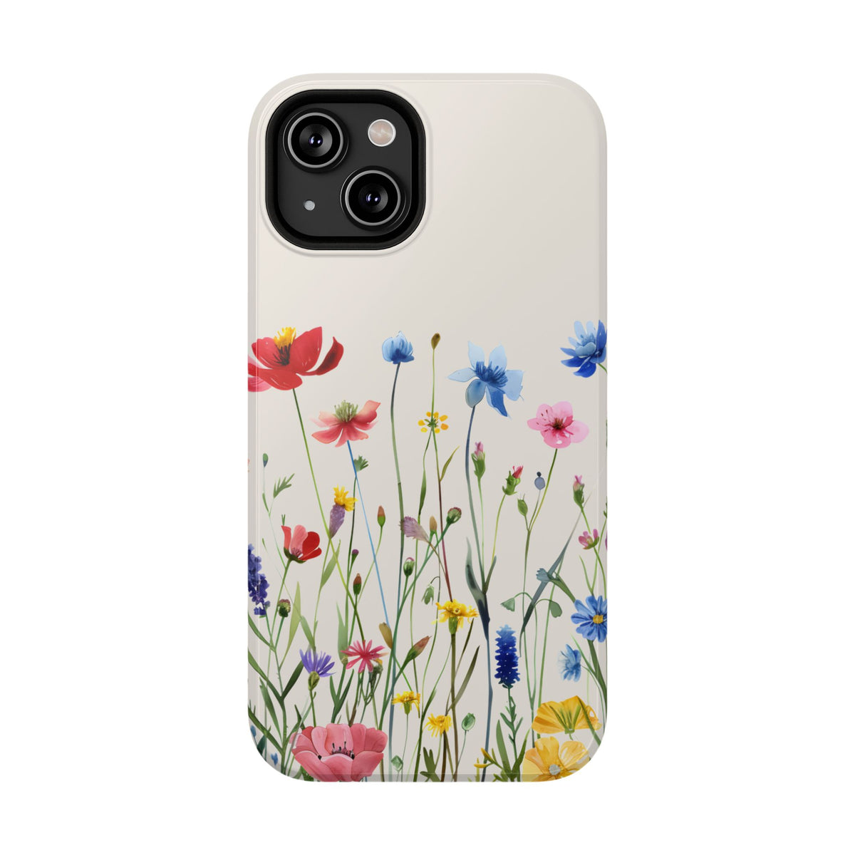 Spring Meadow protective phone case for iPhone 14, glossy finish