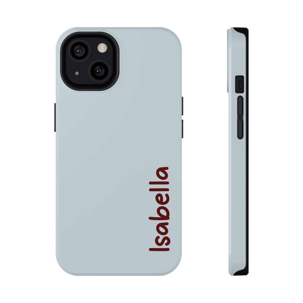 Baby Blue Name Impact Resistant Case Personalized