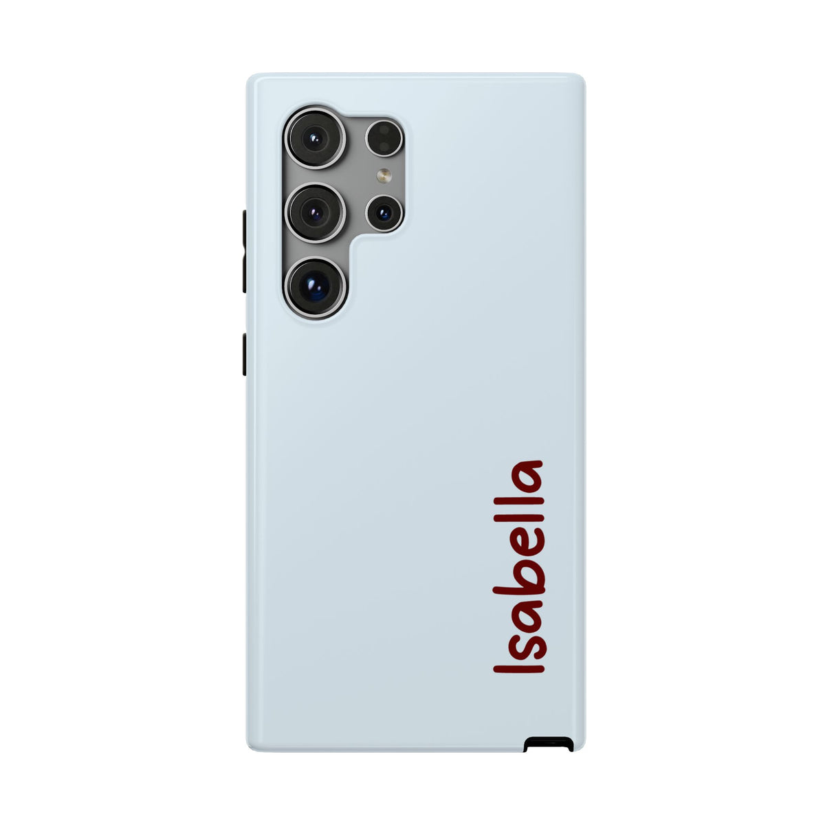 Baby Blue Name Impact Resistant Case Personalized