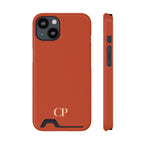 Monogram Phone Case With Card Holder Personalized