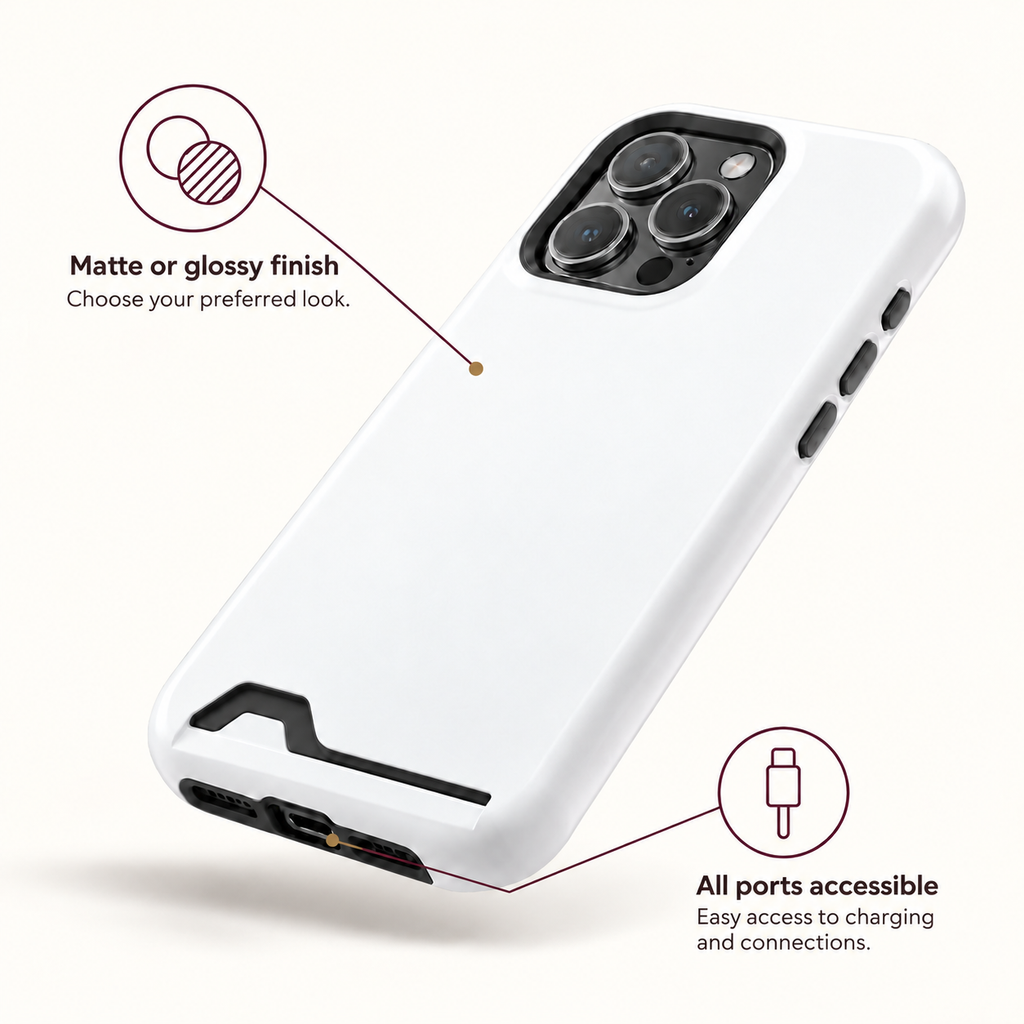 Phone case with card holder, features
