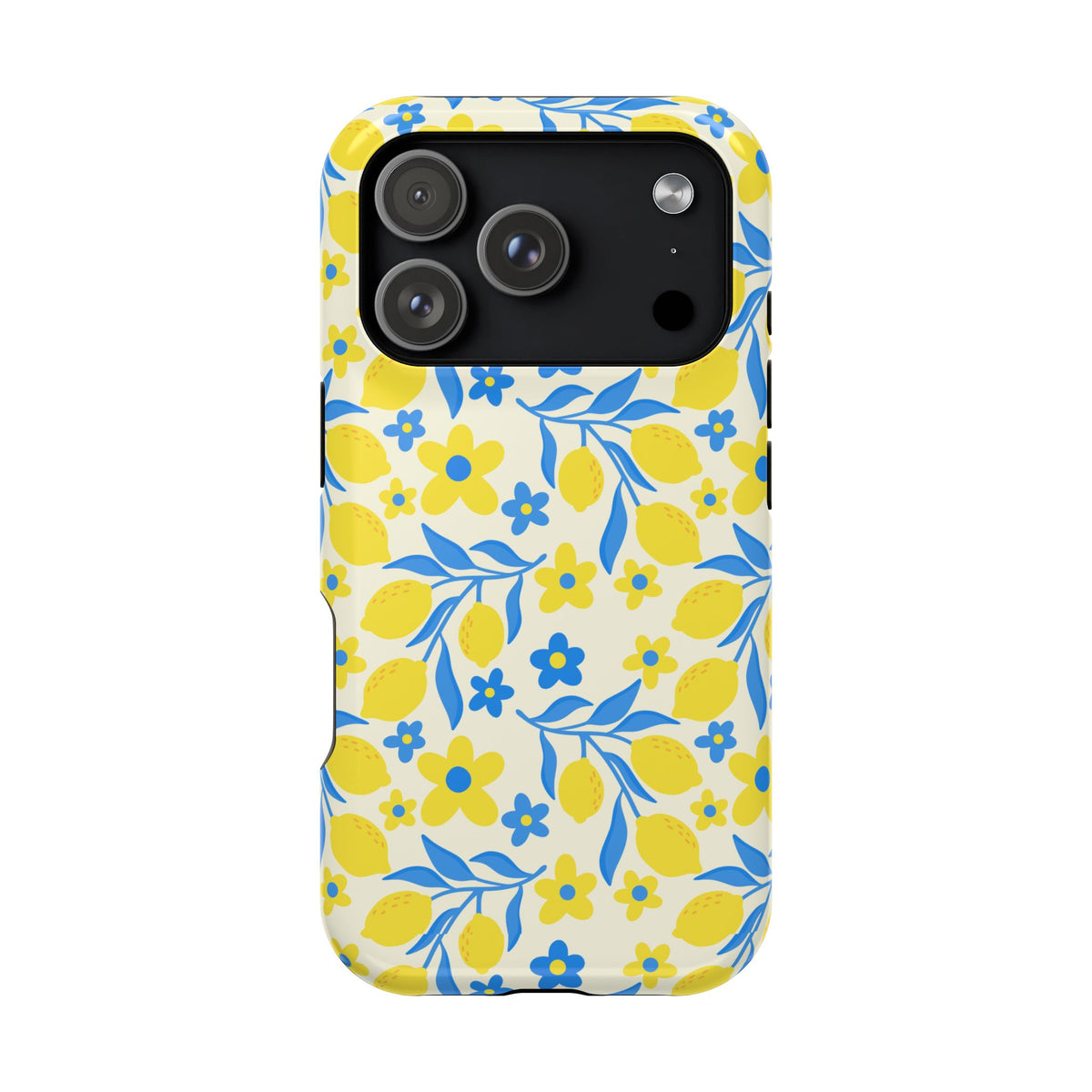 Amalfi Lemon protective phone case for iPhone 18 Pro, glossy finish