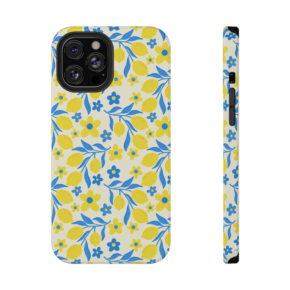 Amalfi Lemon protective phone case for iPhone 12 Pro Max, glossy finish