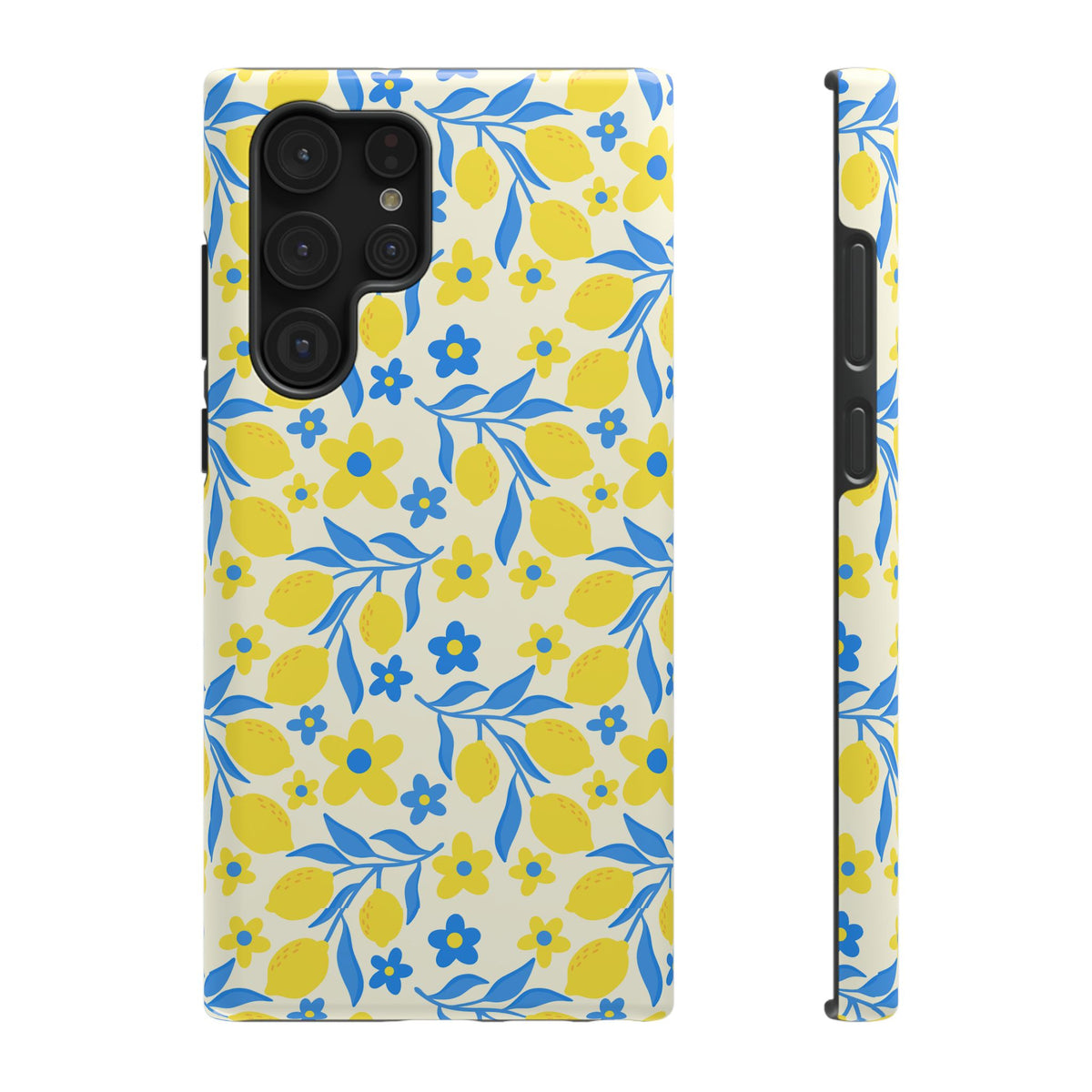 Amalfi Lemon protective phone case for Samsung Galaxy S22 Ultra, glossy finish