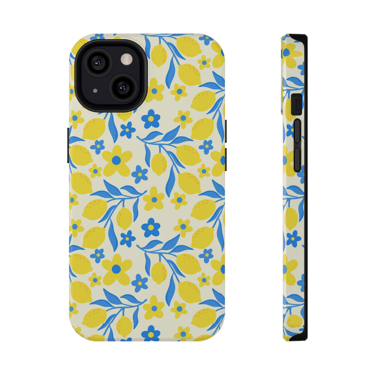 Amalfi Lemon protective phone case for iPhone 13, glossy finish