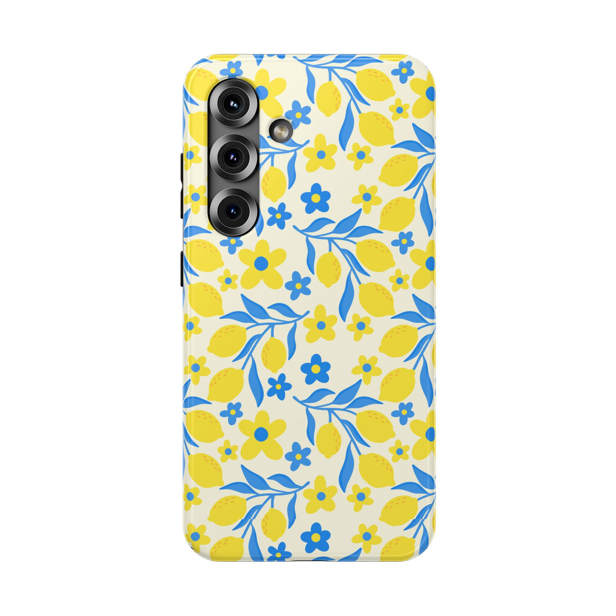Amalfi Lemon protective phone case for Samsung Galaxy S25, glossy finish