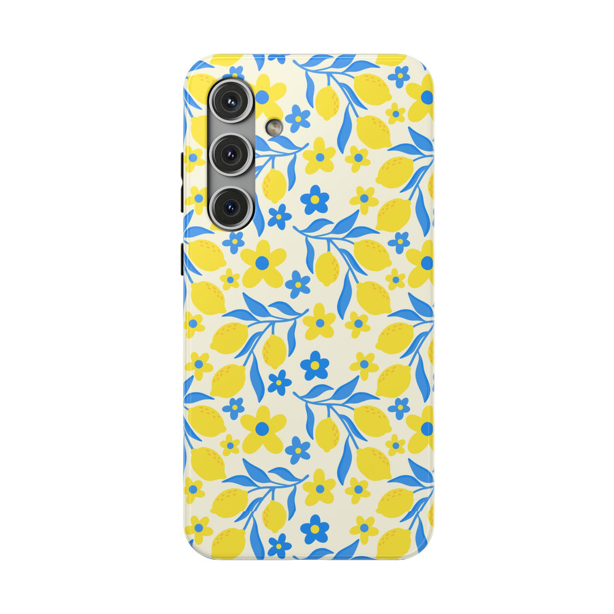 Amalfi Lemon protective phone case for Samsung Galaxy S24 Plus, glossy finish