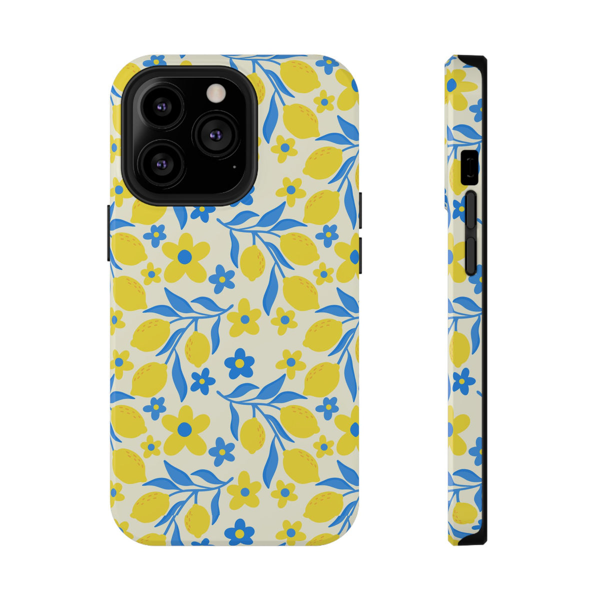Amalfi Lemon protective phone case for iPhone 13 Pro, glossy finish