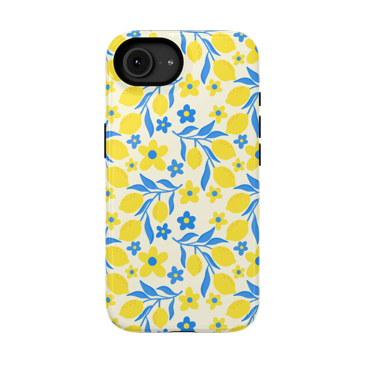 Amalfi Lemon protective phone case for iPhone 16e, glossy finish