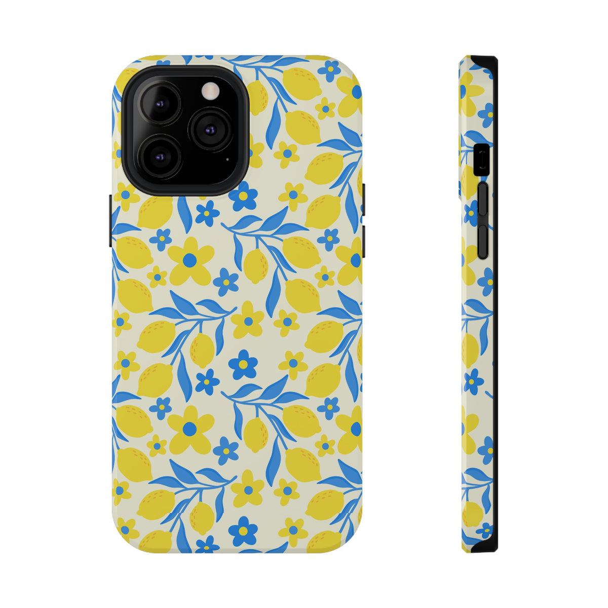 Amalfi Lemon protective phone case for iPhone 13 Pro Max, glossy finish