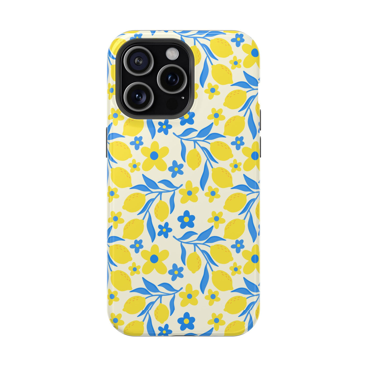 Amalfi Lemon MagSafe case for iPhone 15 Pro Max, glossy finish