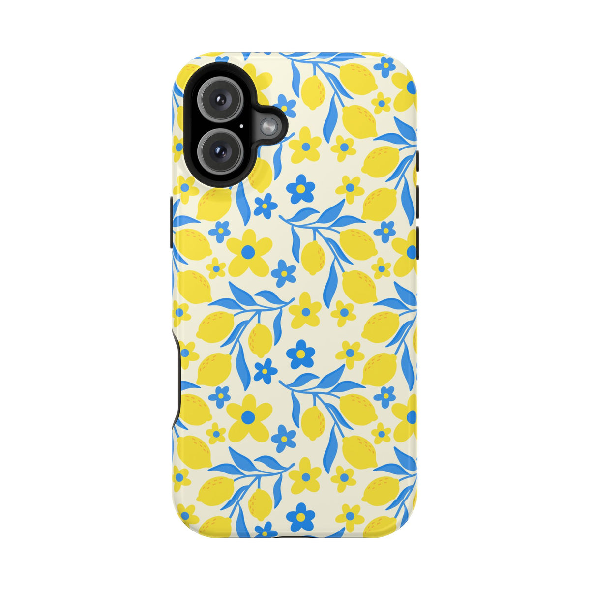Amalfi Lemon MagSafe case for iPhone 16 Plus, glossy finish