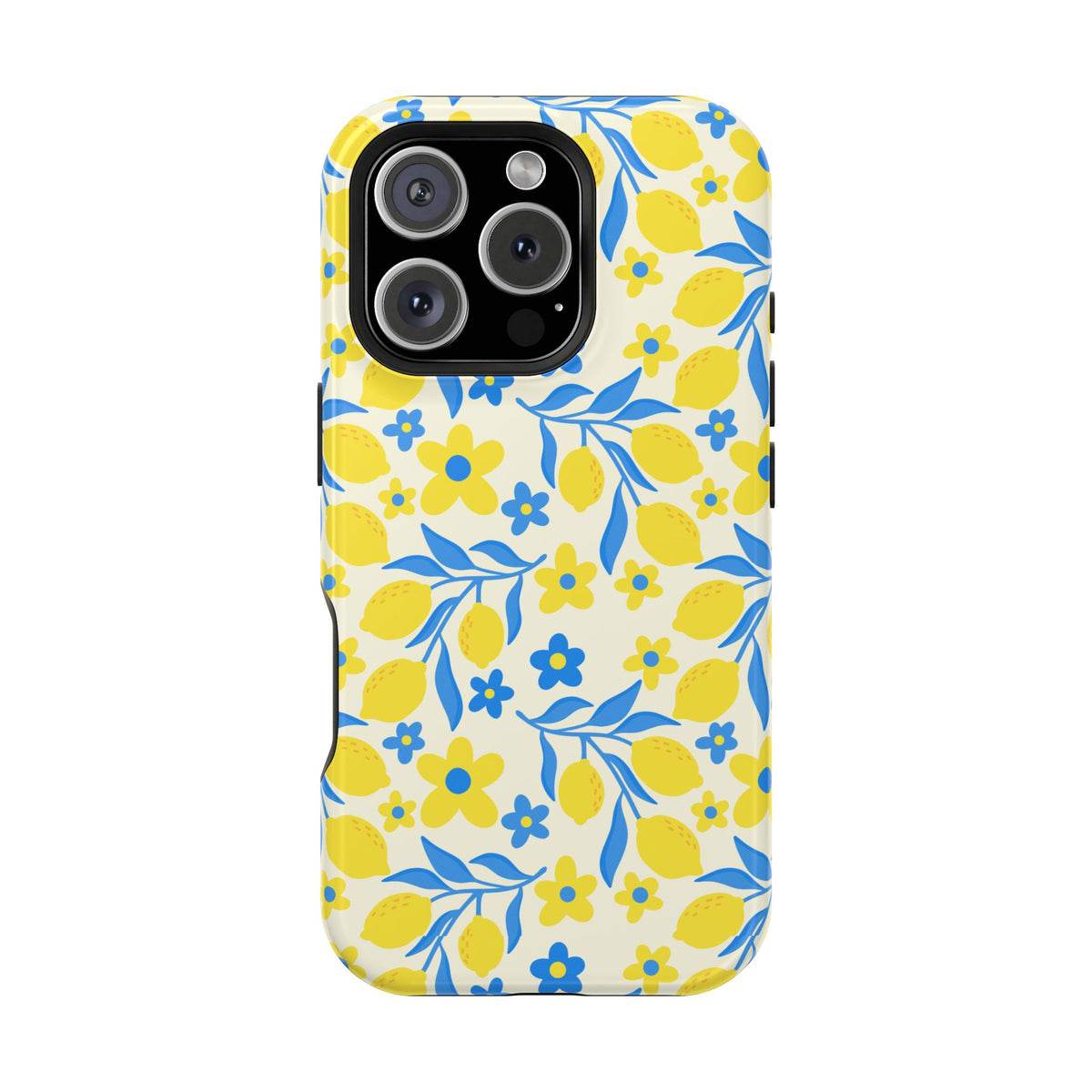 Amalfi Lemon MagSafe case for iPhone 16 Pro, glossy finish