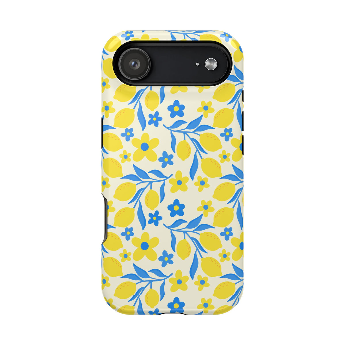 Amalfi Lemon MagSafe case for iPhone 17 Air, glossy finish