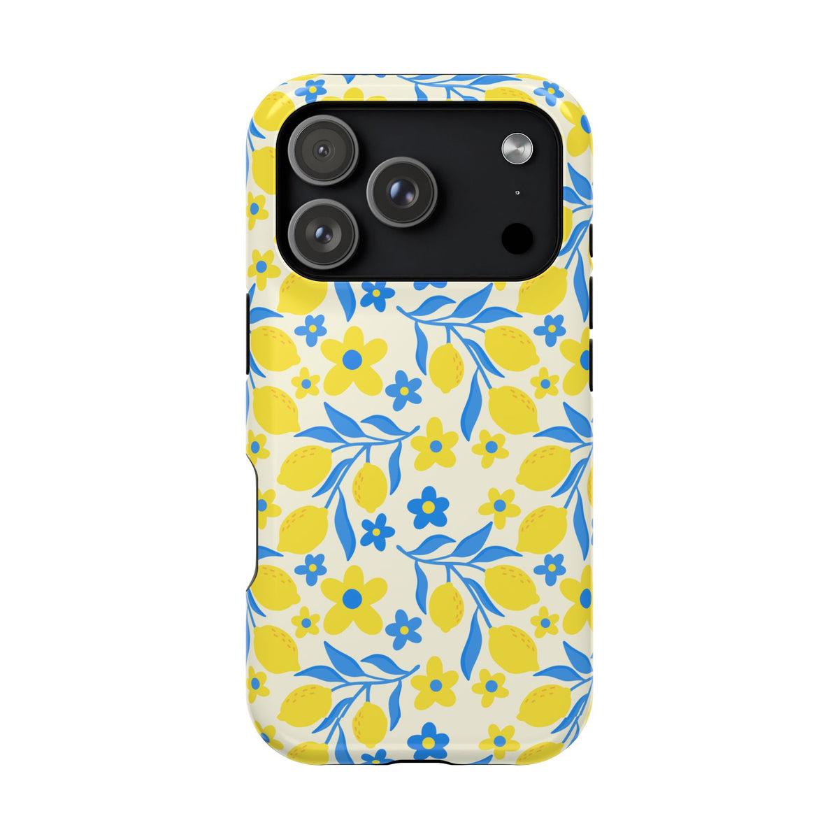 Amalfi Lemon MagSafe case for iPhone 17 Pro, glossy finish