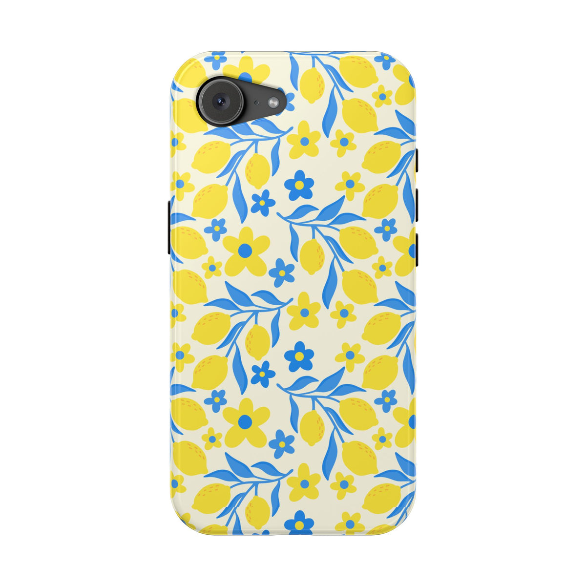 Amalfi Lemon MagSafe case for iPhone 16e, glossy finish