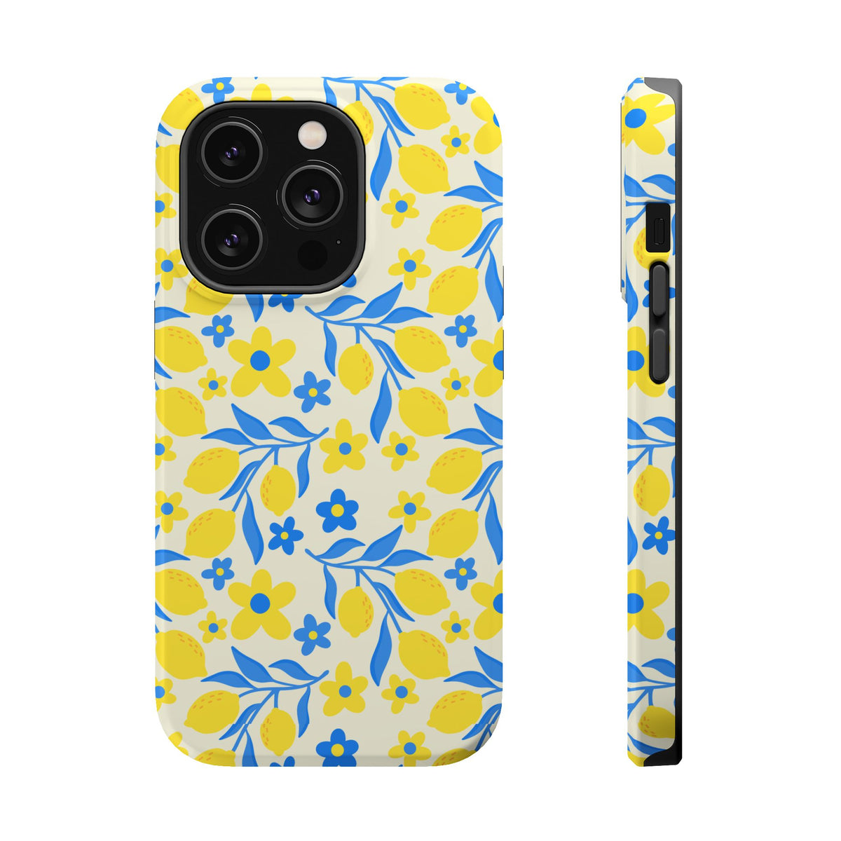 Amalfi Lemon MagSafe case for iPhone 14 Pro, glossy finish