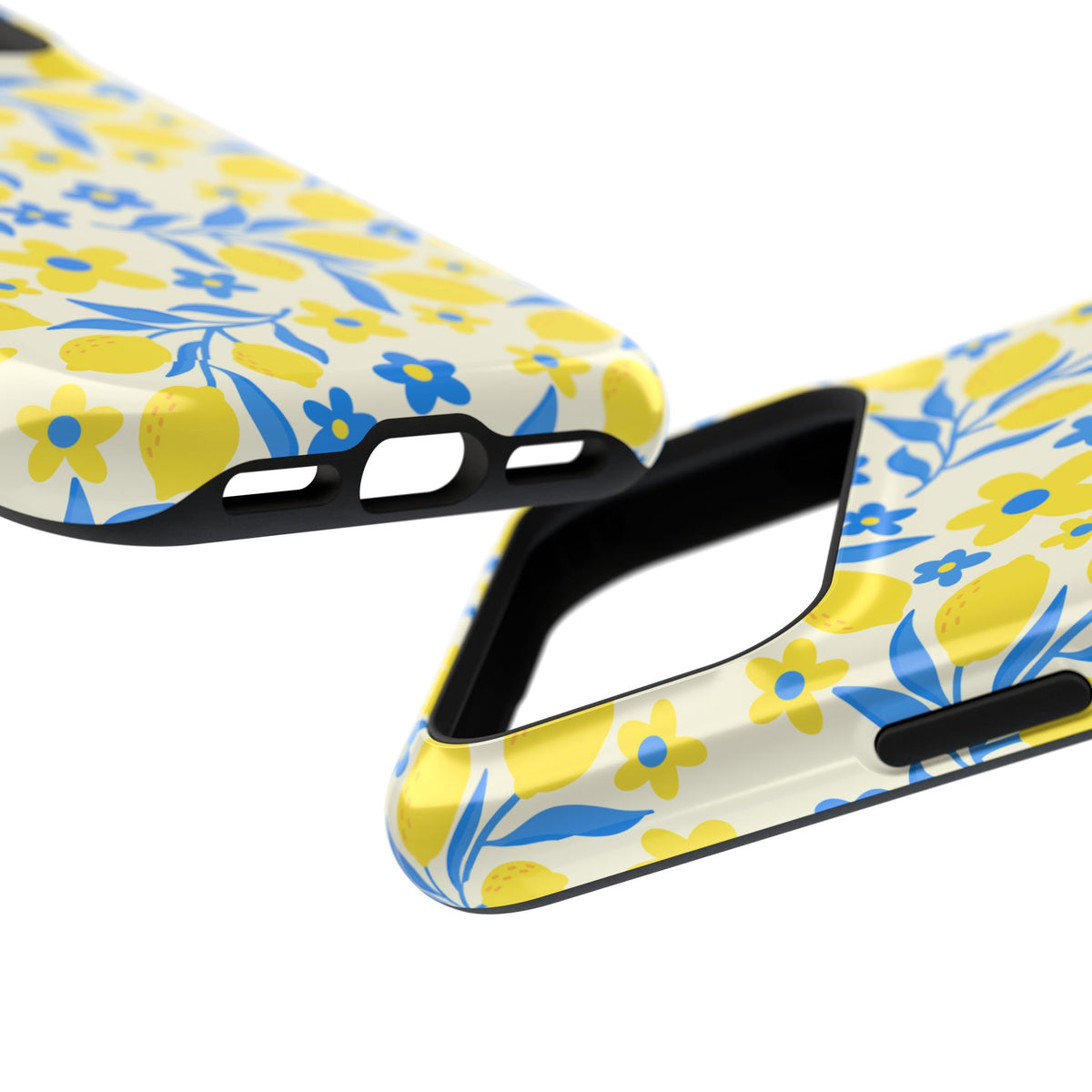Amalfi Lemon MagSafe case, close-up at an angle