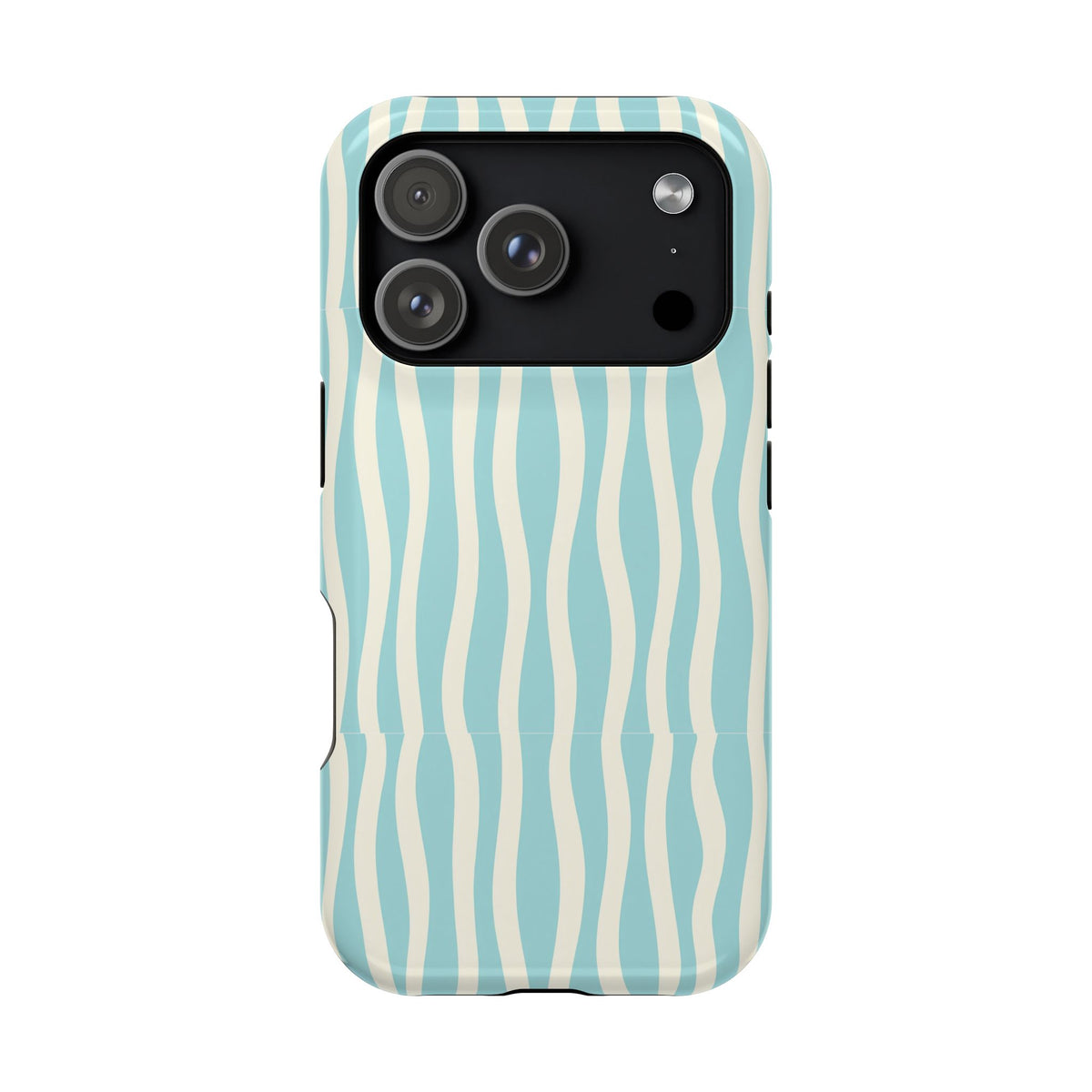 Aqua Wave MagSafe case for iPhone 18 Pro, glossy finish