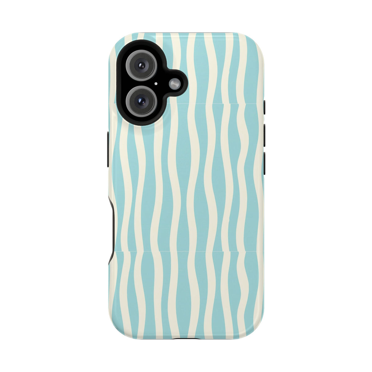 Aqua Wave MagSafe case for iPhone 16, glossy finish
