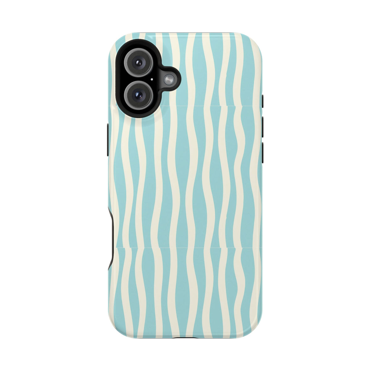 Aqua Wave MagSafe case for iPhone 16 Plus, glossy finish