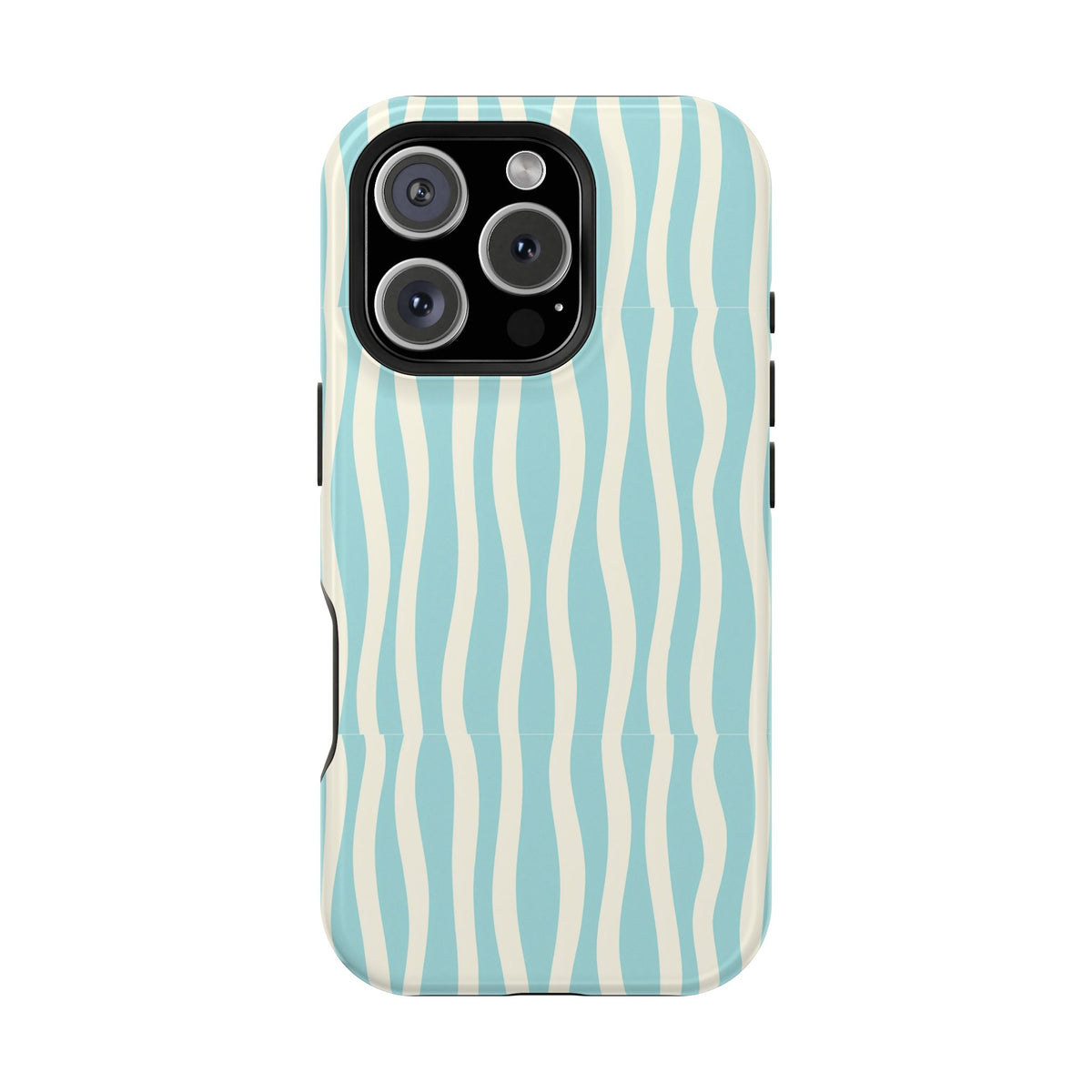 Aqua Wave MagSafe case for iPhone 16 Pro, glossy finish