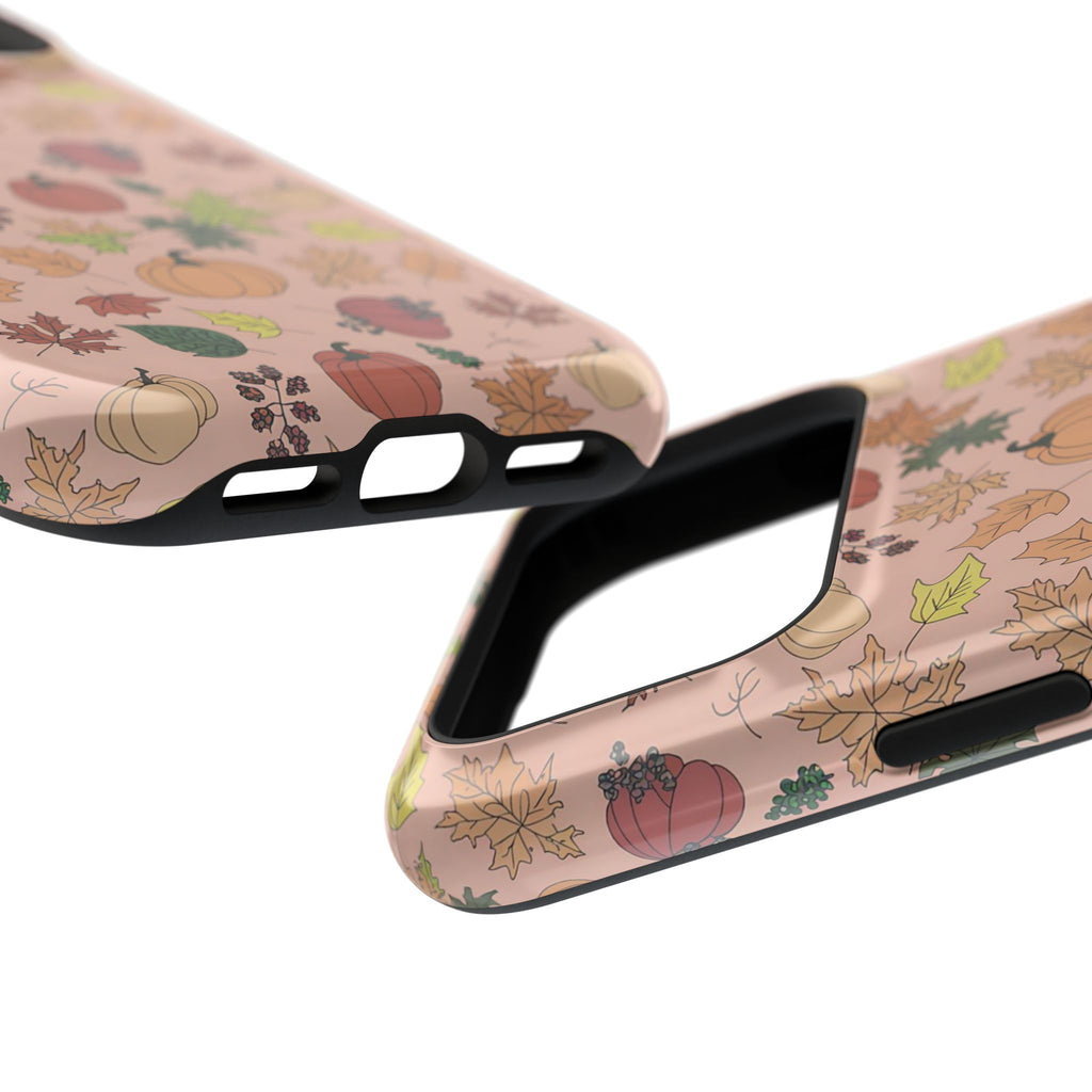 Autumn Harvest MagSafe case, close-up at an angle