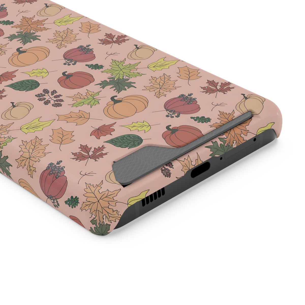 Autumn Harvest phone case with card holder for Samsung Galaxy S21 Ultra, glossy finish