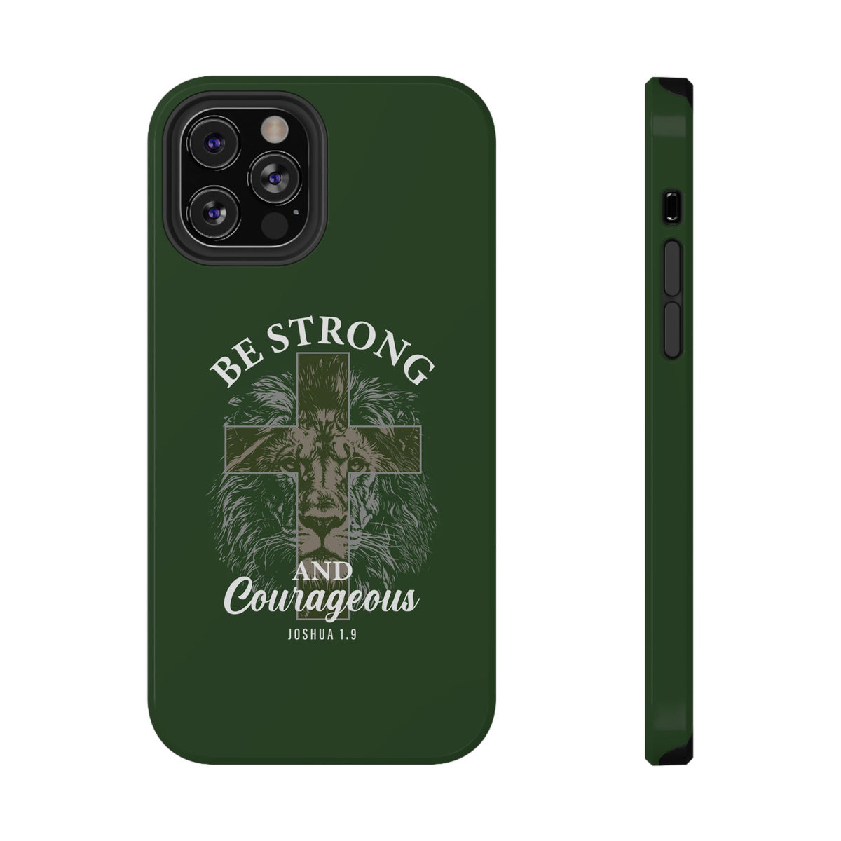 Be Strong Lion protective phone case for iPhone 12 Pro, glossy finish