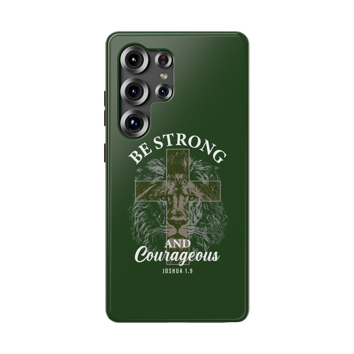 Be Strong Lion protective phone case for Samsung Galaxy S25 Ultra, glossy finish