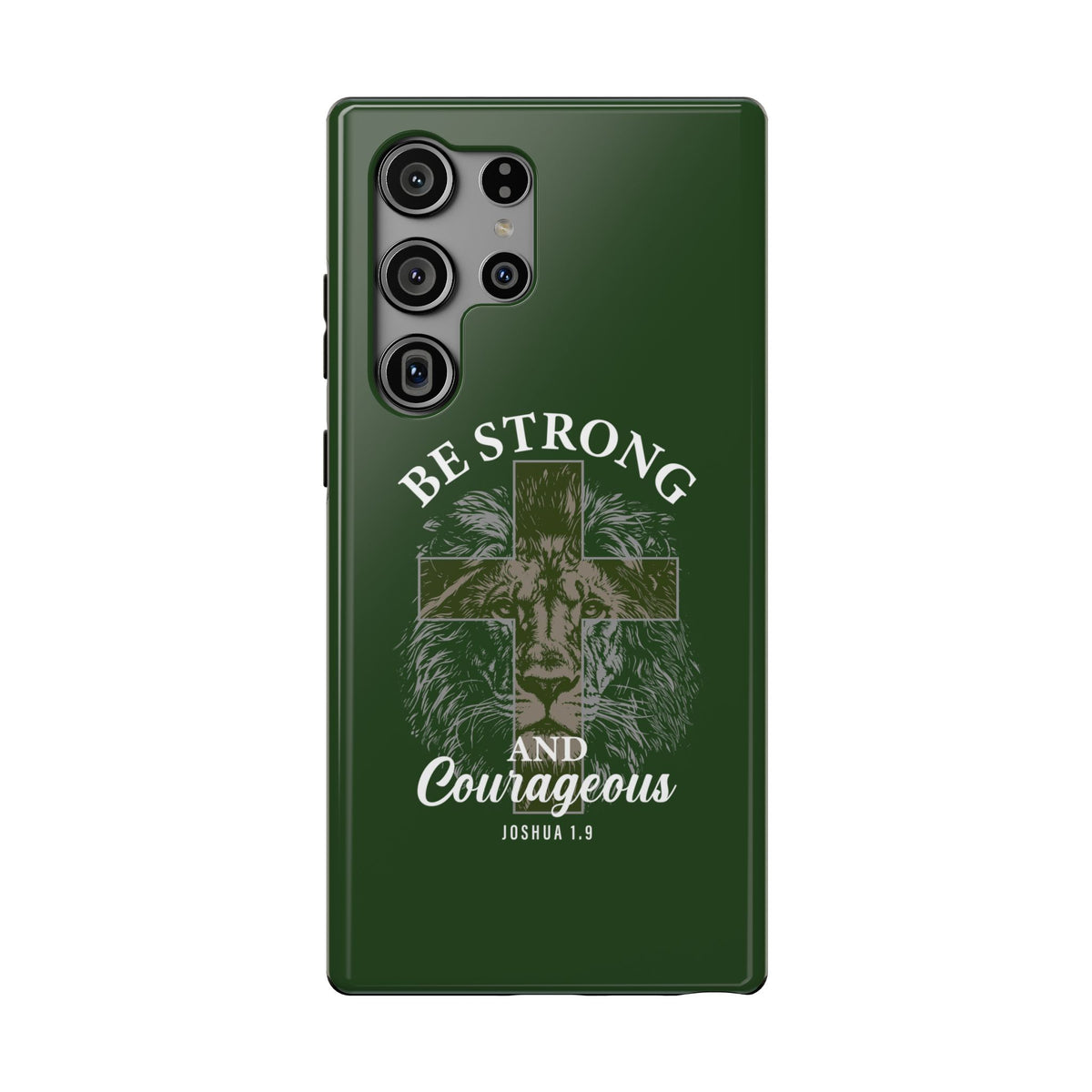 Be Strong Lion protective phone case for Samsung Galaxy S23 Ultra, glossy finish