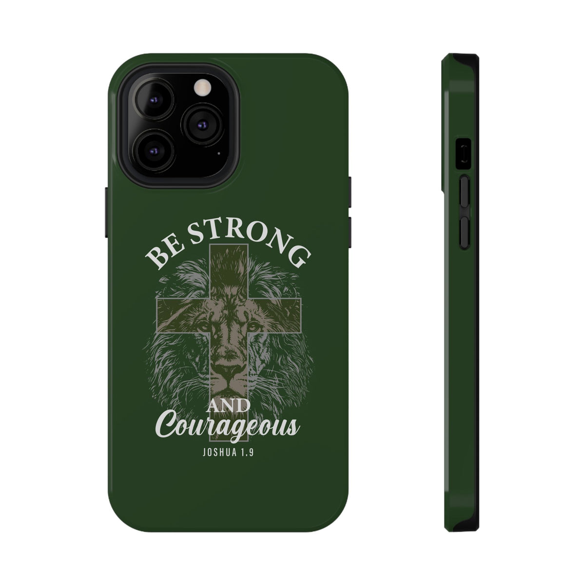 Be Strong Lion protective phone case for iPhone 13 Pro Max, glossy finish