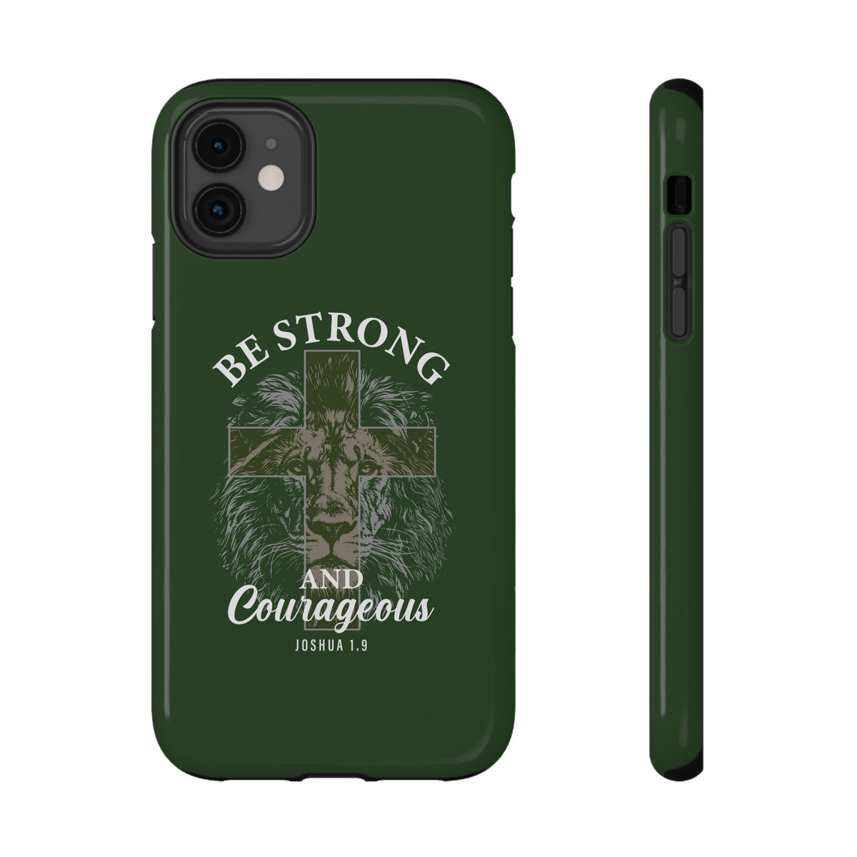 Be Strong Lion protective phone case for iPhone 11, glossy finish