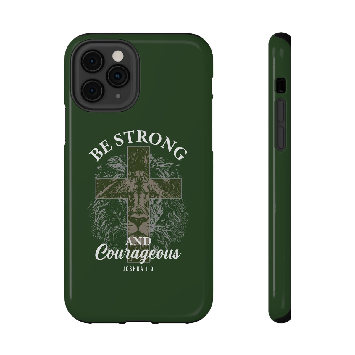Be Strong Lion protective phone case for iPhone 11 Pro, glossy finish