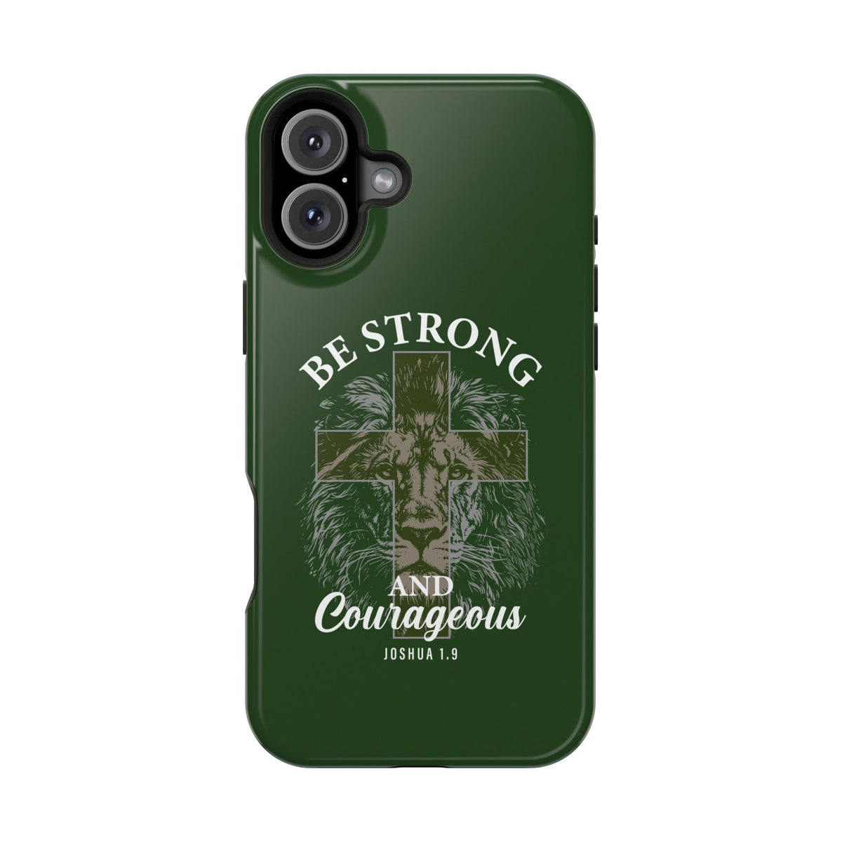 Be Strong Lion MagSafe case for iPhone 16 Plus, glossy finish