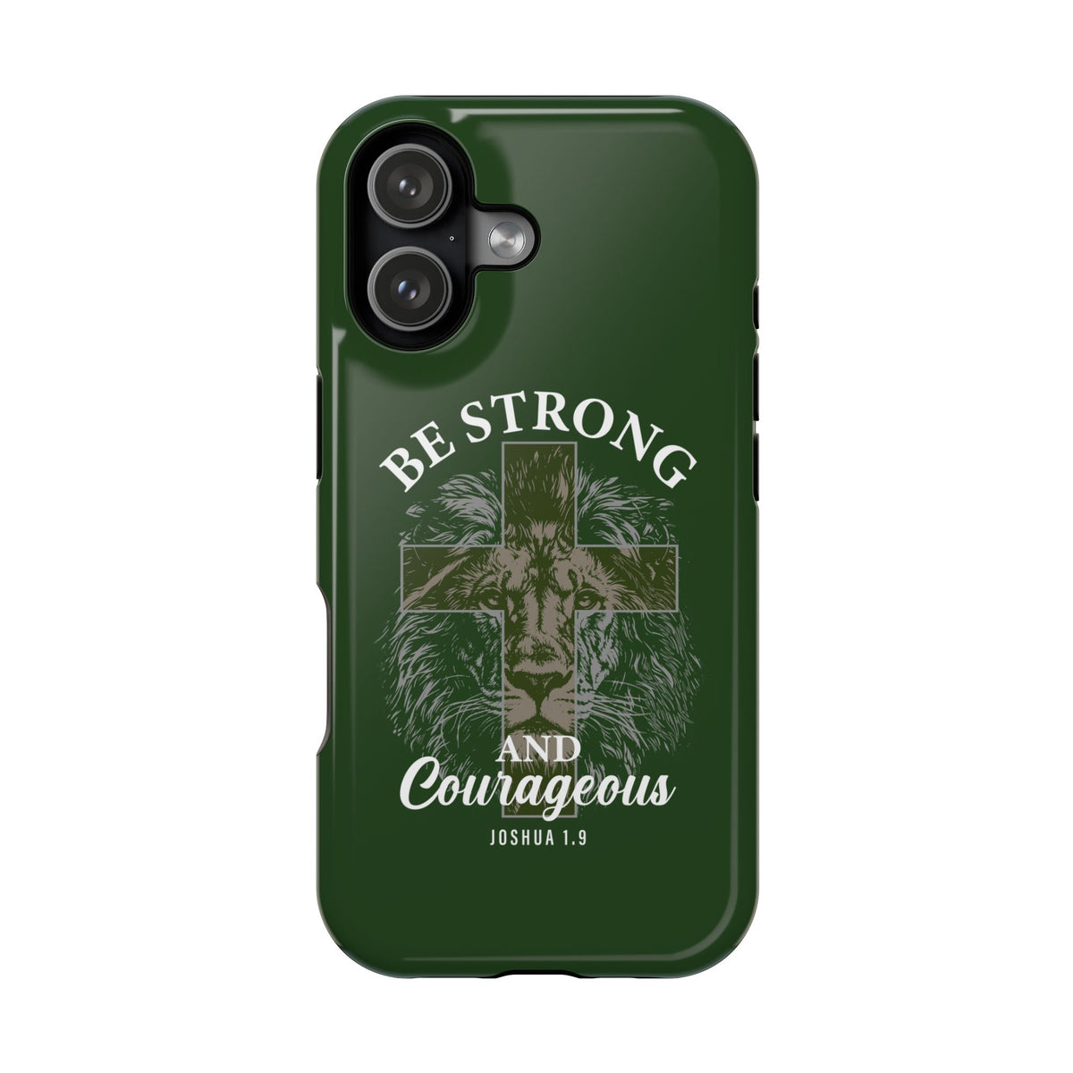 Be Strong Lion MagSafe case for iPhone 17, glossy finish