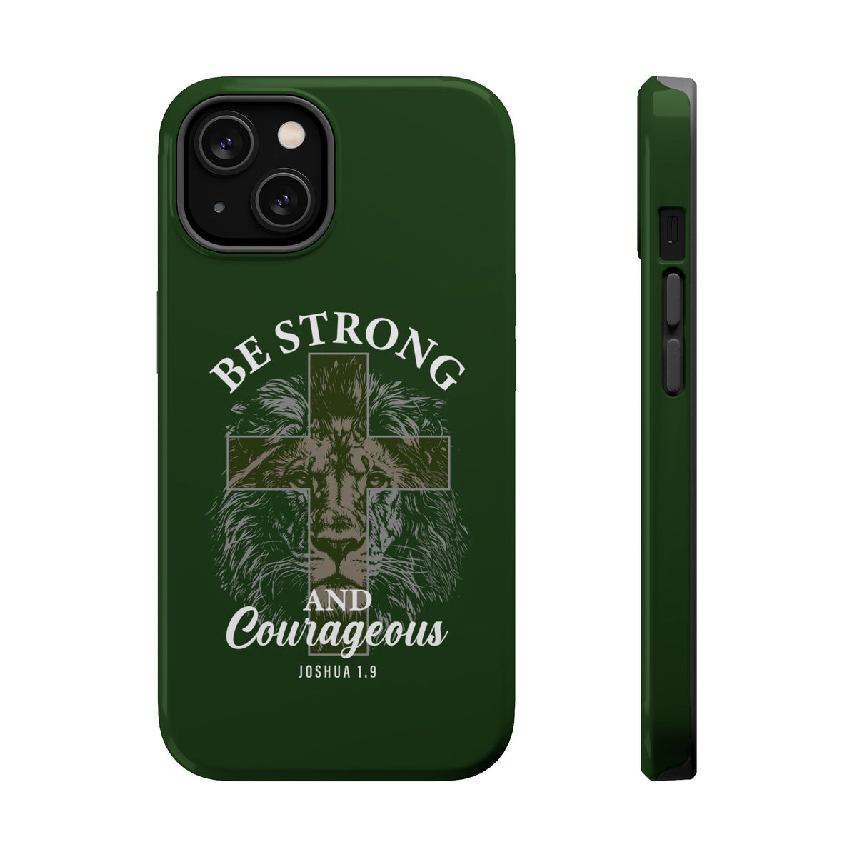 Be Strong Lion MagSafe case for iPhone 14, glossy finish