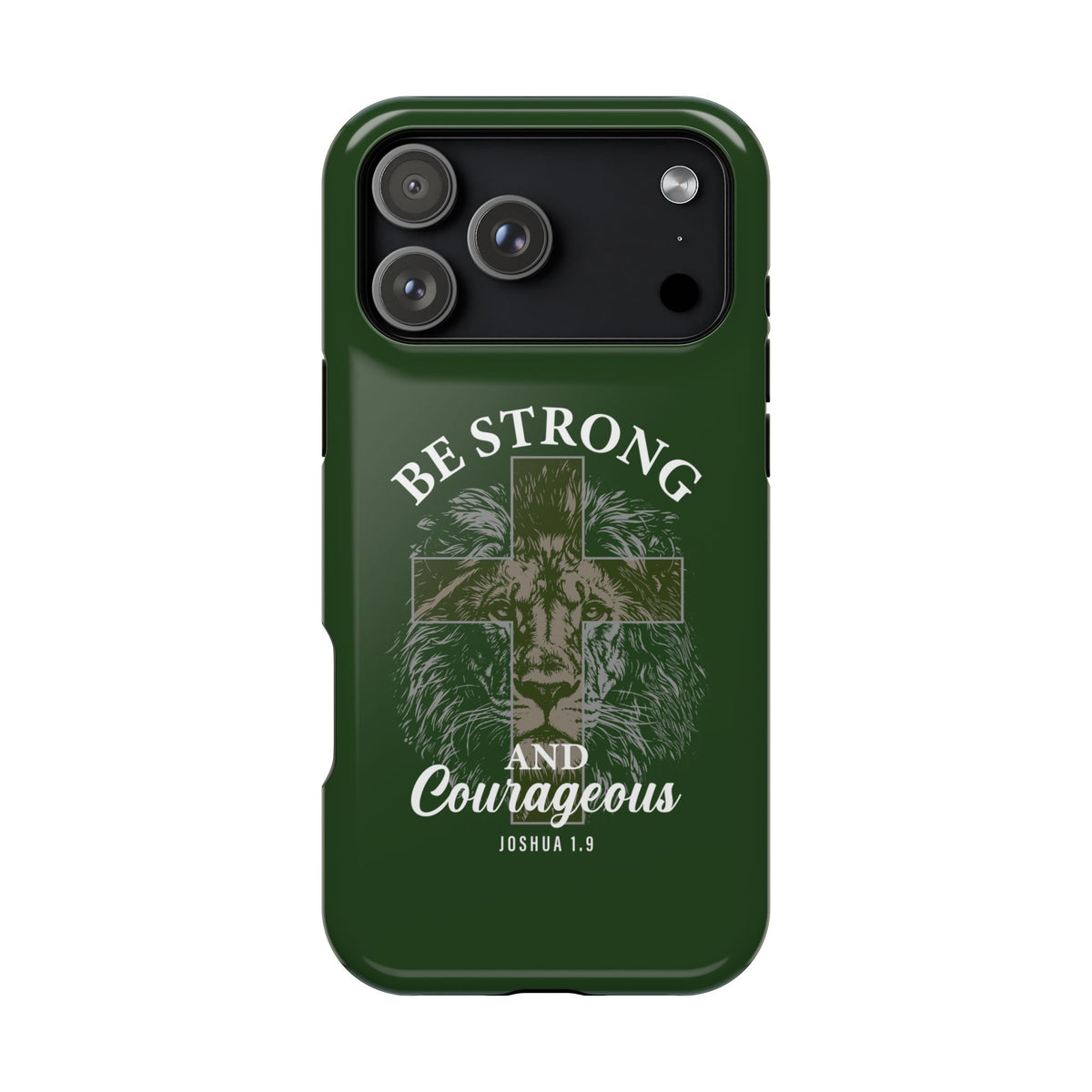 Be Strong Lion MagSafe case for iPhone 18 Pro Max, glossy finish