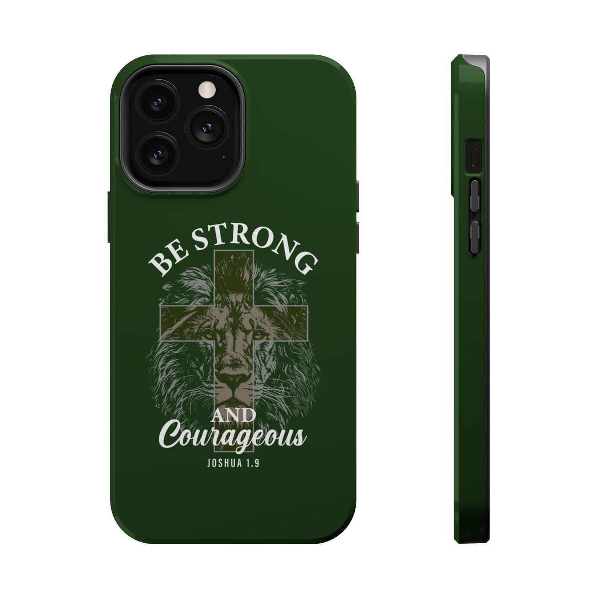 Be Strong Lion MagSafe case for iPhone 13 Pro Max, glossy finish