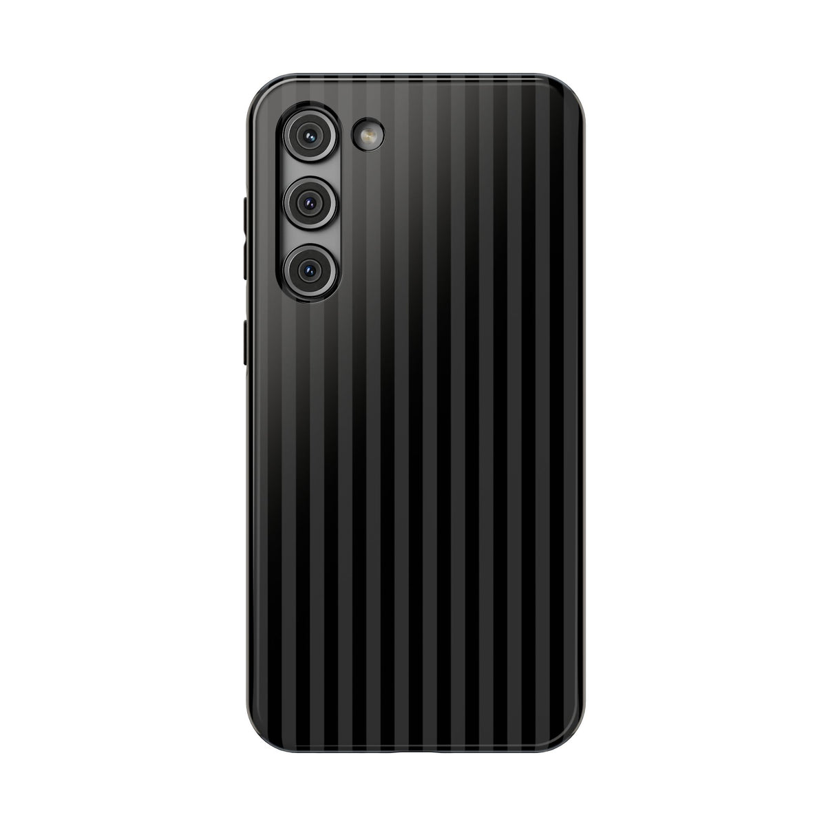 Black Pinstripe protective phone case for Samsung Galaxy S23 Plus, glossy finish