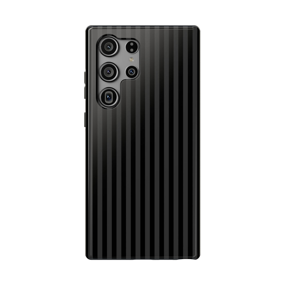 Black Pinstripe protective phone case for Samsung Galaxy S23 Ultra, glossy finish