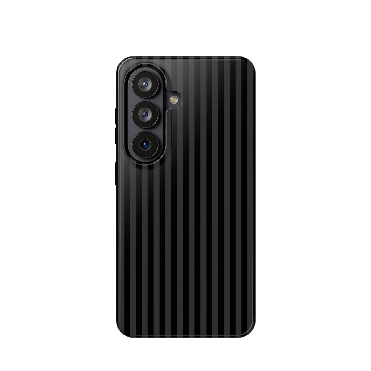 Black Pinstripe protective phone case for Samsung Galaxy S26, glossy finish