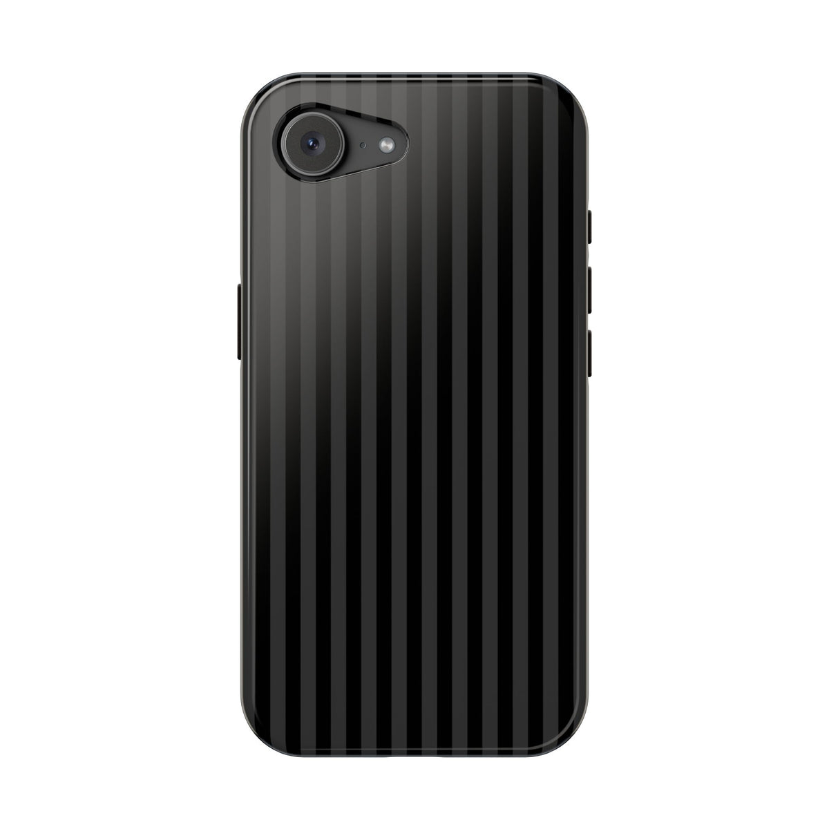 Black Pinstripe MagSafe case for iPhone 17e, glossy finish