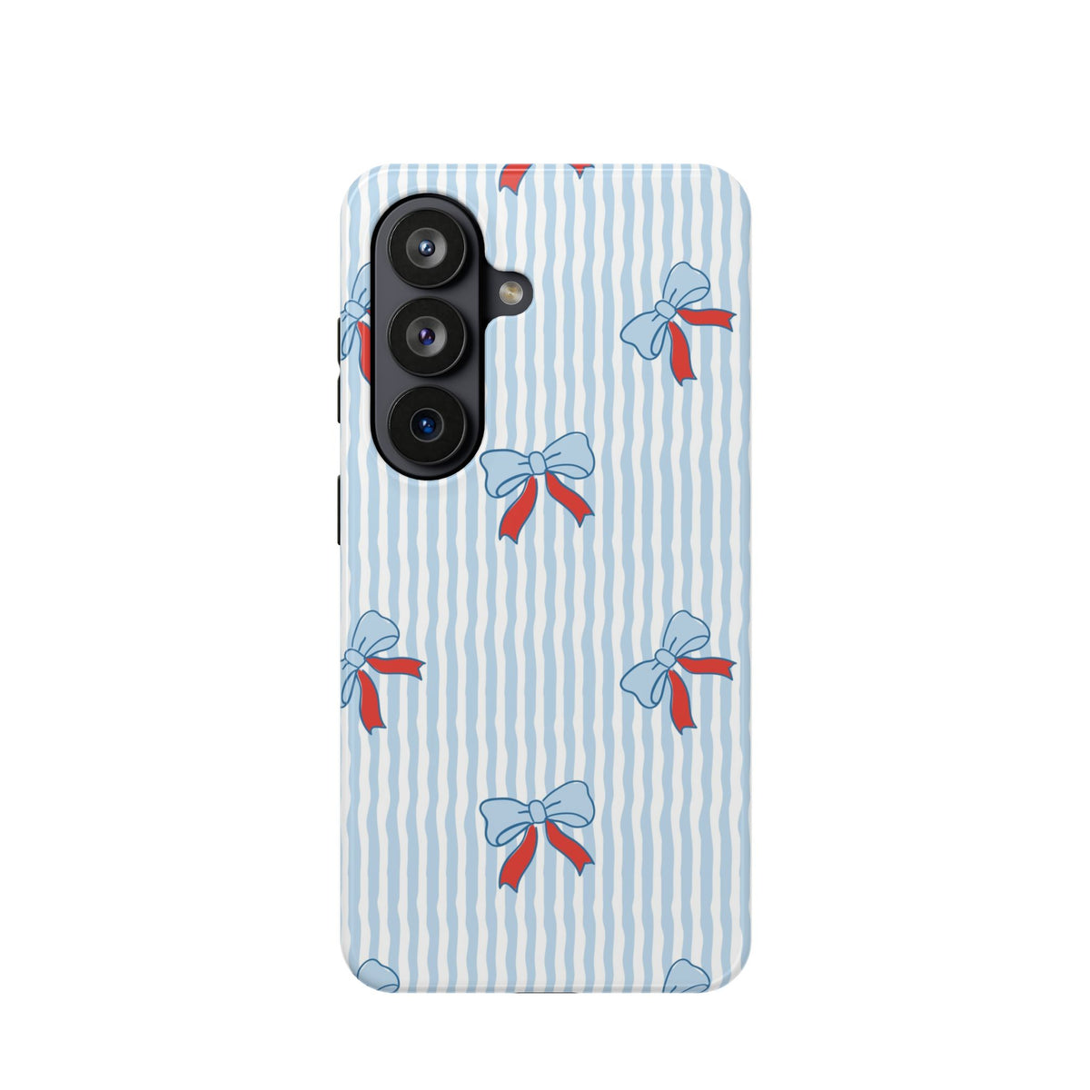 Blue Ribbon Stripe MagSafe case for Samsung Galaxy S26, glossy finish