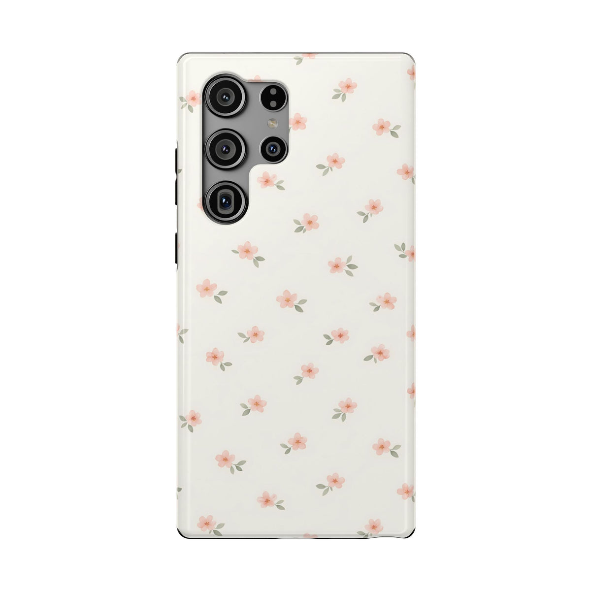 Blush Ditsy Floral protective phone case for Samsung Galaxy S23 Ultra, glossy finish