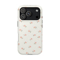 Blush Ditsy Floral MagSafe case for iPhone 18 Pro, glossy finish