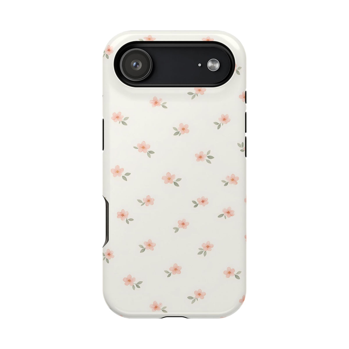 Blush Ditsy Floral MagSafe case for iPhone 17 Air, glossy finish