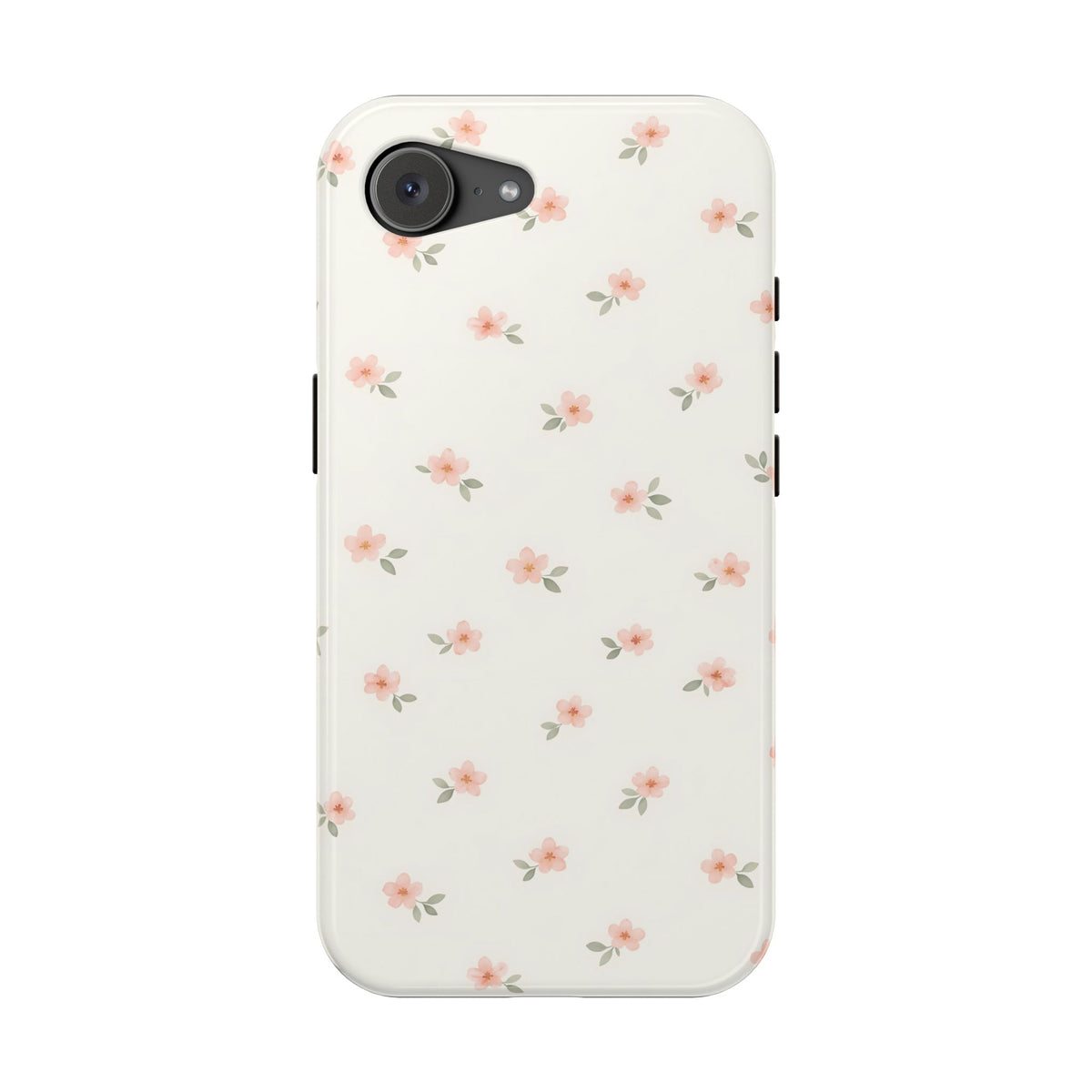 Blush Ditsy Floral MagSafe case for iPhone 16e, glossy finish