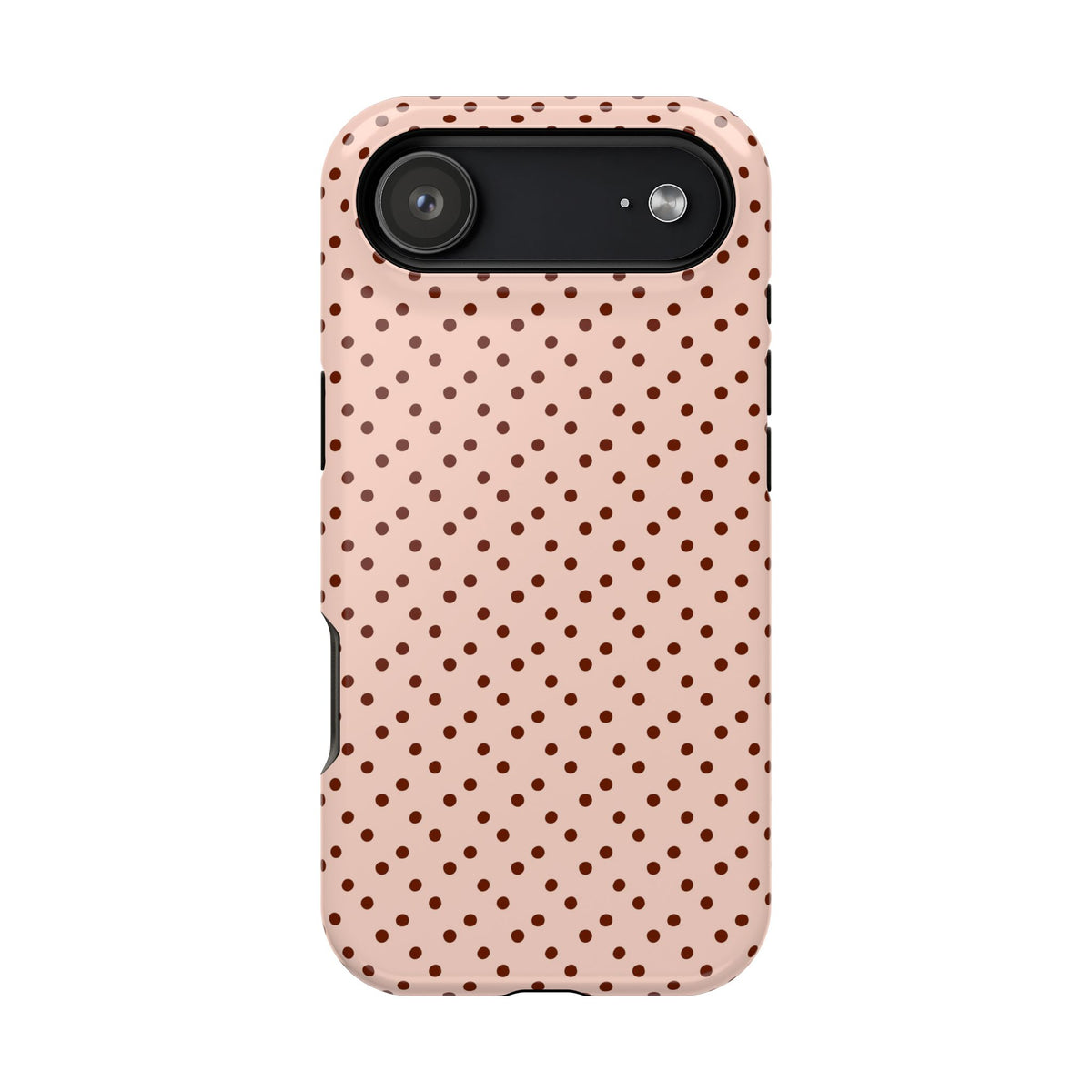 Blush Micro Dot protective phone case for iPhone 17 Air, glossy finish