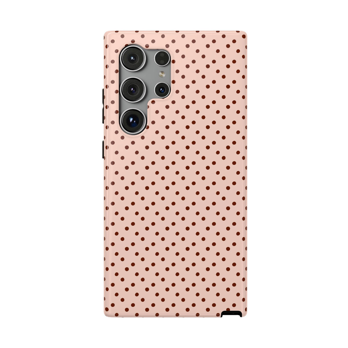 Blush Micro Dot protective phone case for Samsung Galaxy S24 Ultra, glossy finish